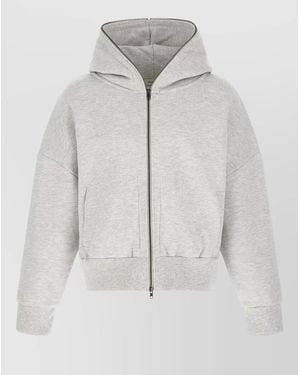 Entire studios Cotton Oversized Zip Hooded Jacket - Gray