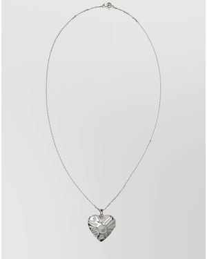 PUCCI Heart Pendant Necklace - White