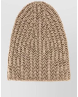 The Row Cashmere Beanie - Natural