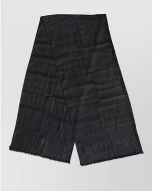 Dolce & Gabbana Cashmere Fringed Scarf - Black