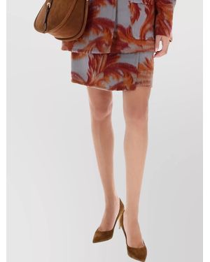 Etro Wool Wrap Skirt - Red