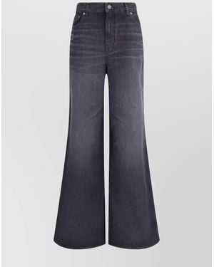 Chloé Denim High-Rise Wide-Leg Trousers - Blue