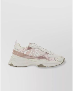 Stuart Weitzman Leather Low-Top Trainers - Natural
