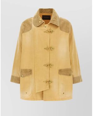 Wales Bonner 'Sierra' Coat With Buttoned Cuffs - Yellow