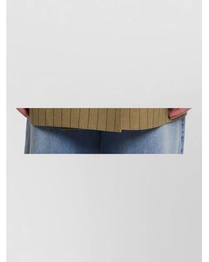 Dolce & Gabbana Double Breasted Linen Jacket Peak Lapels - Blue