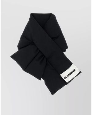 Jil Sander Cotton Down Scarf 01 Scarf - Black