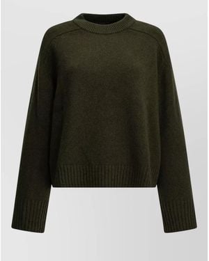 Soeur Merino Wool Crew-Neck Sweater - Green
