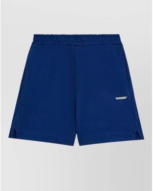 Barrow Sweatshorts Trousers Side Slits Detail - Blue