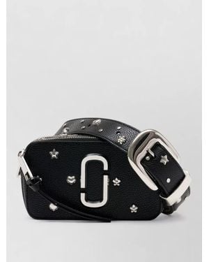 Marc Jacobs Snapshot Leather Belt Bag Crossbody Strap - Black