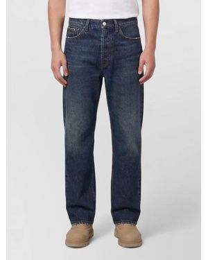 Moncler Mid-Rise Straight-Leg Jeans - Blue