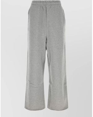 Entire studios Cotton Wide-Leg Sweatpants - Gray