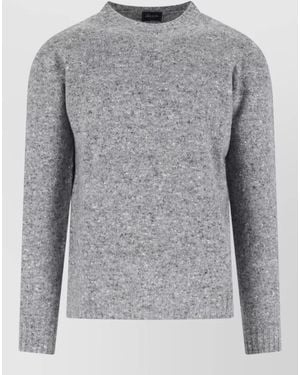 Drumohr Round Neck Long Sleeve Knitwear Crew - Gray