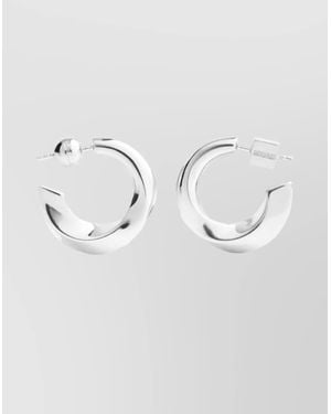 Jacquemus Pair Of Polished Hoop Earrings - Multicolor