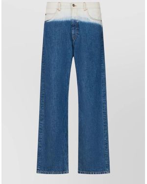 Marni Cotton Wide-Leg Jeans - Blue