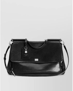 Dolce & Gabbana Leather Briefcase - Black