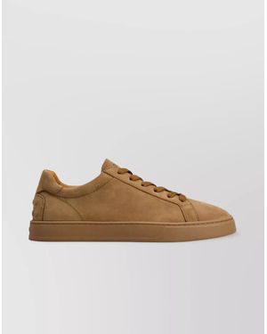 Tod's Suede Low Top Trainers - Brown