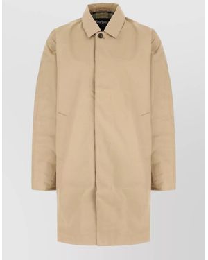 Barbour Polyester Blend Jacket Side Pockets Detail - Natural