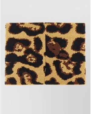 Goldbergh Leopard Knit Ring Neck Scarf - Metallic
