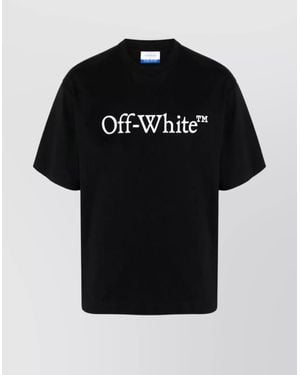 T Shirt Kiss Off White Off-White Big Bookish Skate Cotton T-Shirt