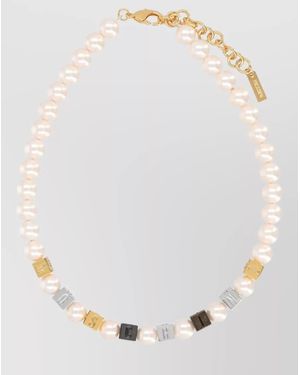 Moschino Pearl Necklace - White