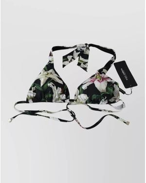 Dolce & Gabbana Zebra-Print Bikini Briefs - Metallic