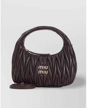 Miu Miu Wander Quilted Hobo Bag - Blue