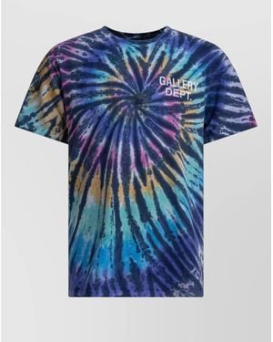 GALLERY DEPT. Miami Crew Neck Tie Dye T Shirt - Blue