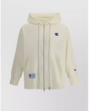 Undercover Zip-Up Hoodie Double Zipper - Natural