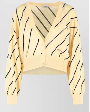 Versace Wool Cardigan - Metallic