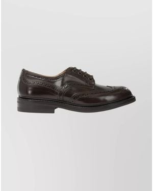 Tricker's Leather Derby Shoes - Brown