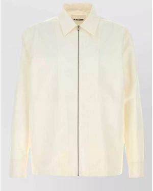 Jil Sander Silk Cotton Shirt - Natural
