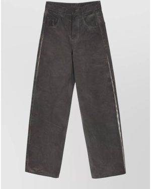 Uma Wang Denim Wide-Leg Trousers - Grey