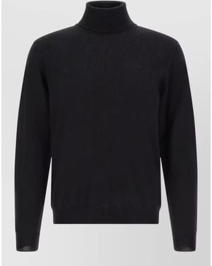 Zanone Turtleneck Long Sleeve Casual Winter Top - Blue