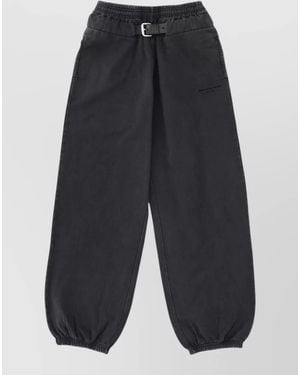 Alexander Wang Cotton Relaxed-Fit Track Pants - Blue