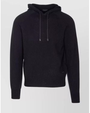 Tom Ford Cashmere Hooded Sweatshirt - Blue