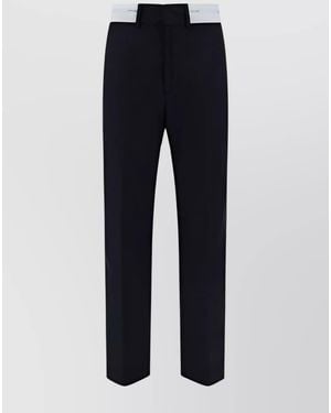 Palm Angels Straight Trousers - Black