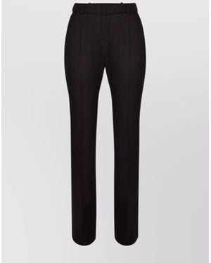 Nina Ricci Straight-Leg Wool Tailored Trousers - Black