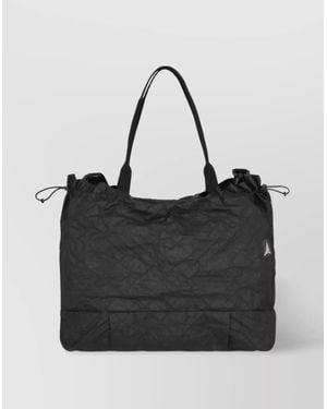 Roa Weave Fabric Tote Bag - Black