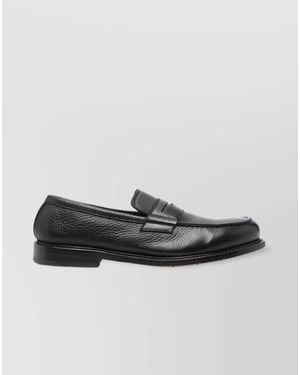 Premiata Leather Penny Loafers - Black