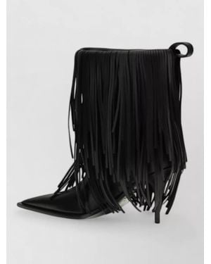 Balenciaga Leather Ankle Boots - Black