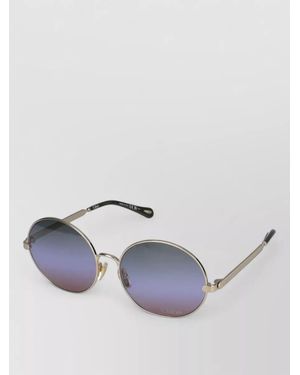 Chloé Sunglasses Ch0281S 004 Round Oversized Frame - Metallic
