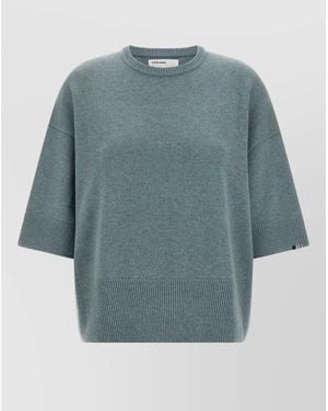 Extreme Cashmere Cashmere Ribbed Crew Neck Jumper - Blue