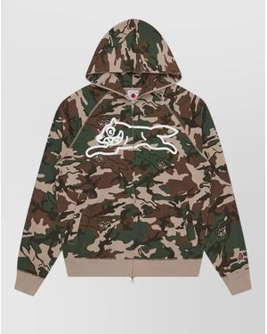 ICECREAM Ribbed Cotton Hooded Jacket - Grey