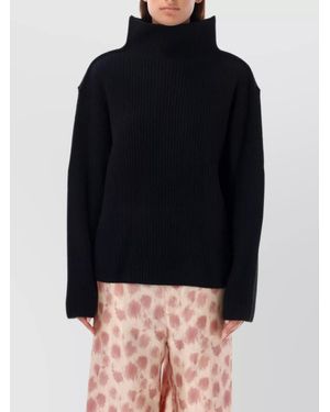 Marni Ribbed Wool Turtleneck Jumper - Blue