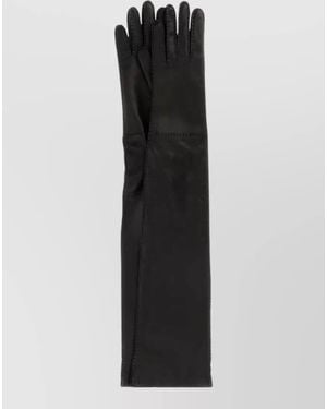 Prada Nappa Gloves Long Length Smooth Texture Stitching - Black
