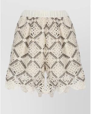 Herno Lace Shorts - Natural