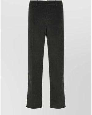 Etro Roma Sport Pants Corduroy Front Back Pockets - Black