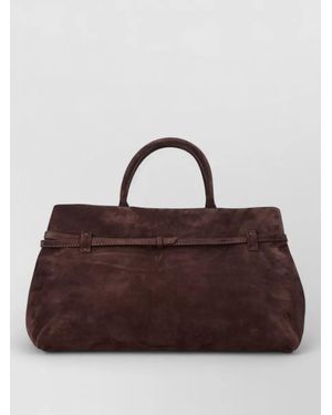MANU Atelier Leather Tote Bag - Brown