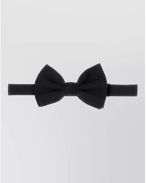 Prada Silk Bow Tie Adjustable Strap Lightweight - Black