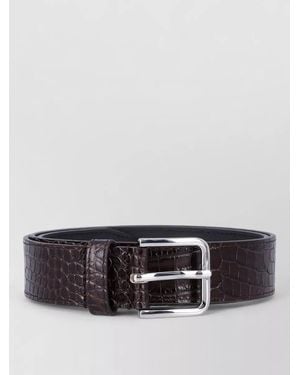 Frankie Shop Calf Leather Croc-Embossed Patent Belt - Multicolour